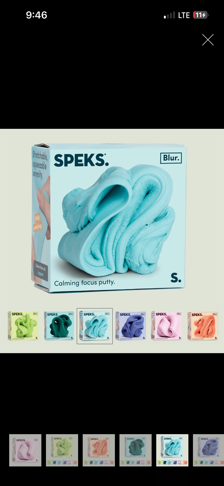 Speks Calming focus putty Blue