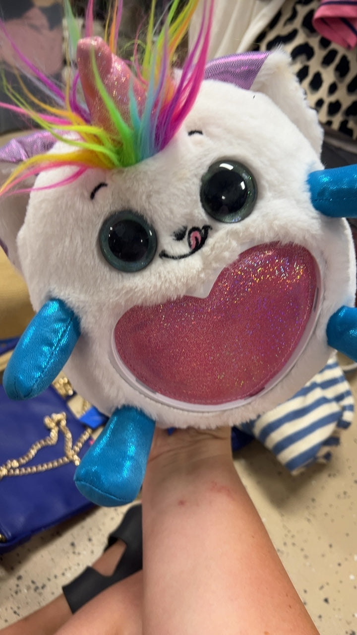  Stuffed Animal White rainbow 
