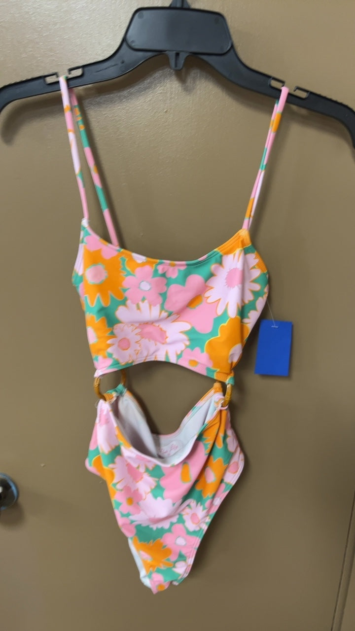 Bathing Suit XS Multicolor (Pink, Orange, Green, White)