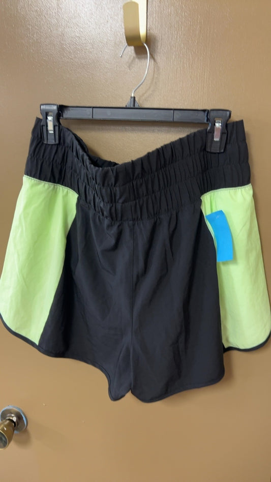 Shorts Large Black and Neon Yellow