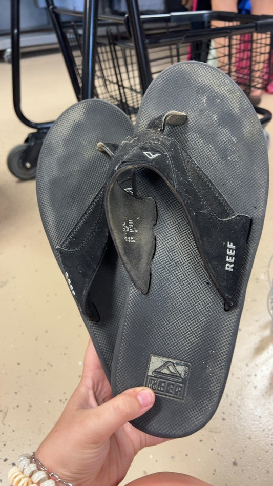 Reef Sandals Mens 13 Black