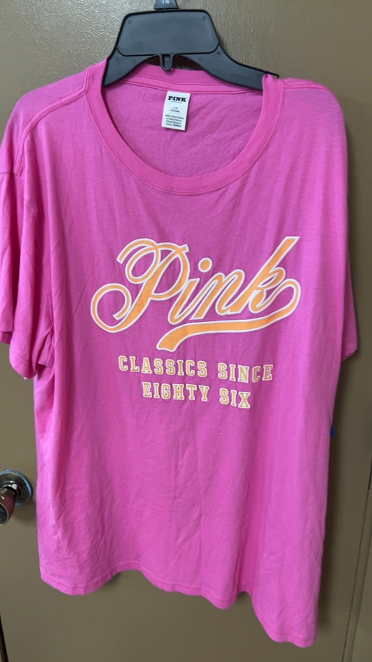 PINK T-Shirt Large Pink
