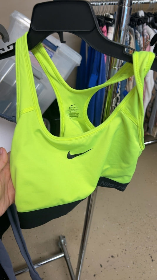 Nike Sports Bra Neon Yellow