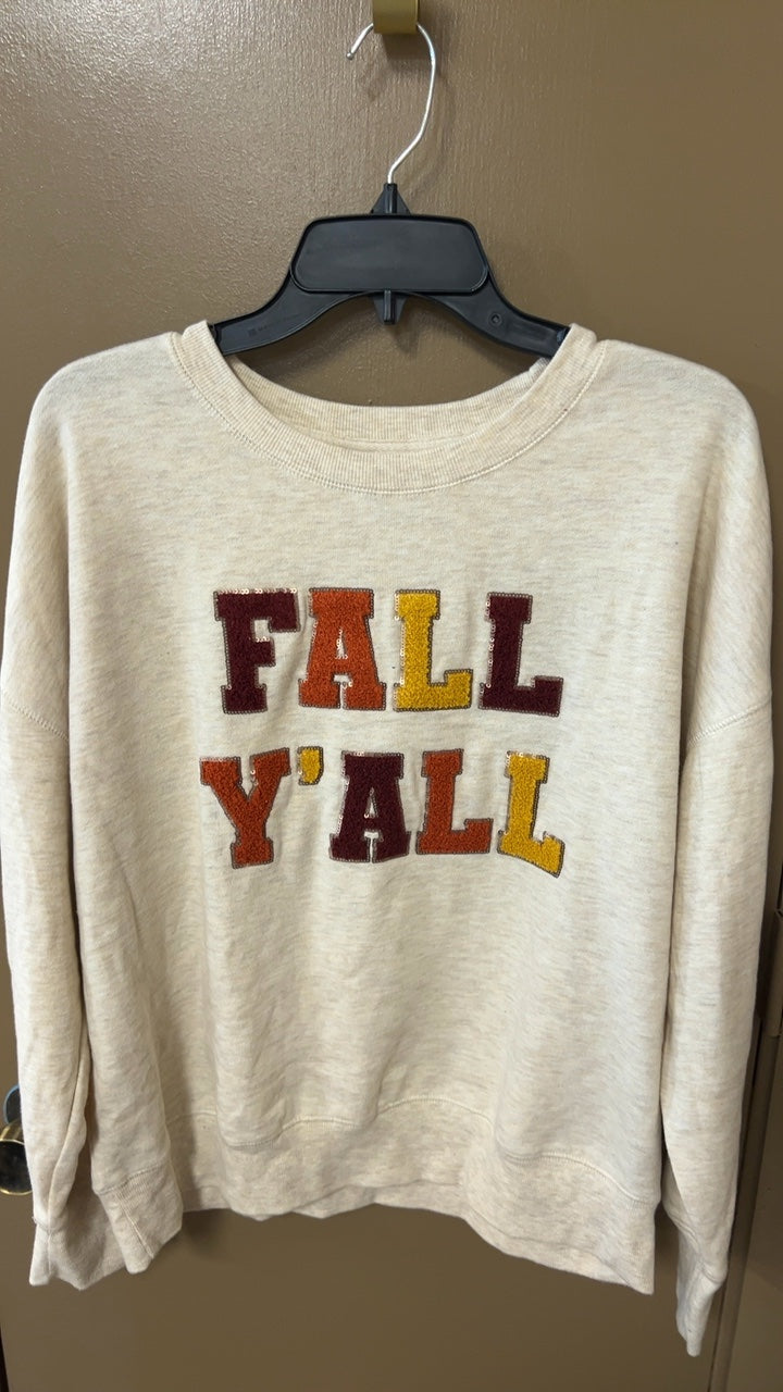 Sweatshirt Large Beige