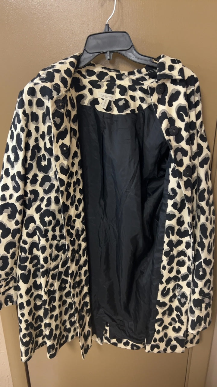 Madison Coat XL Beige and black
