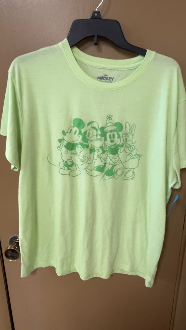 Mickey Mouse T-Shirt XXL Light Green