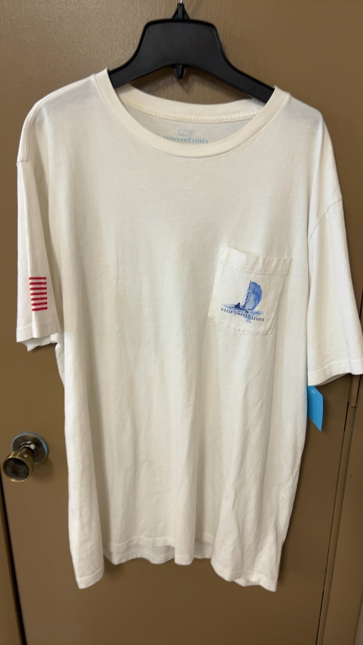 vineyard vines T-Shirt MENS XL Cream/Off-white