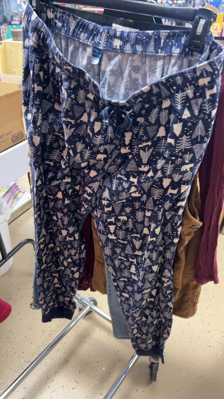 Pj Pants Large Navy blue and beige