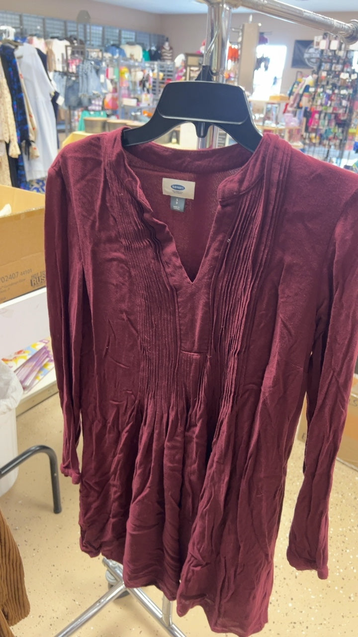 Old Navy Dress Small Burgundy