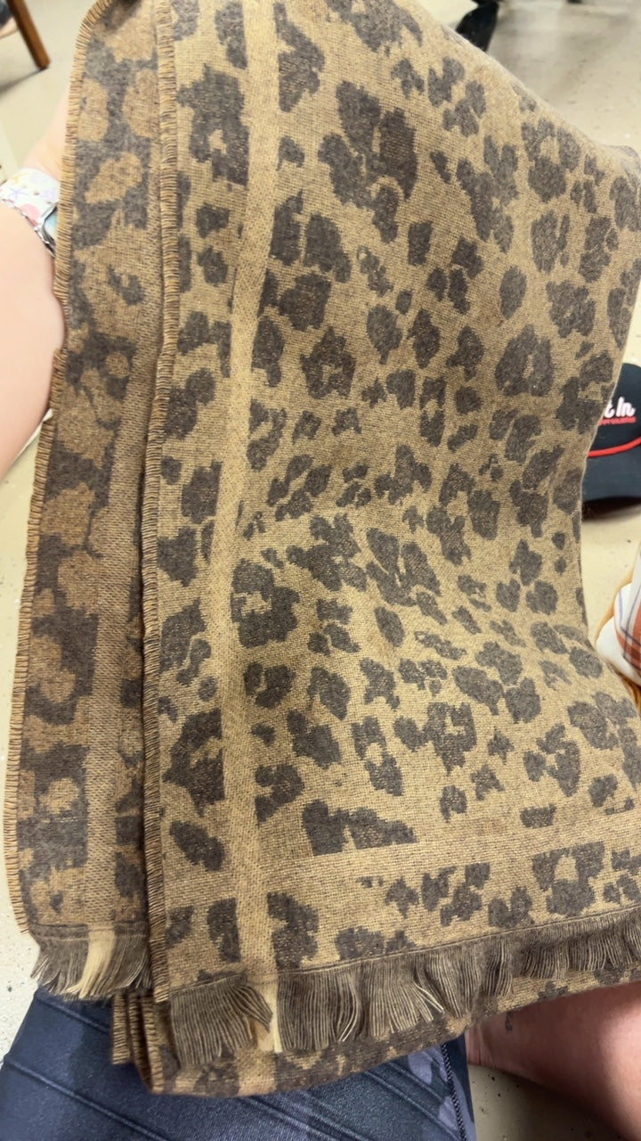 Shawl Beige and Brown