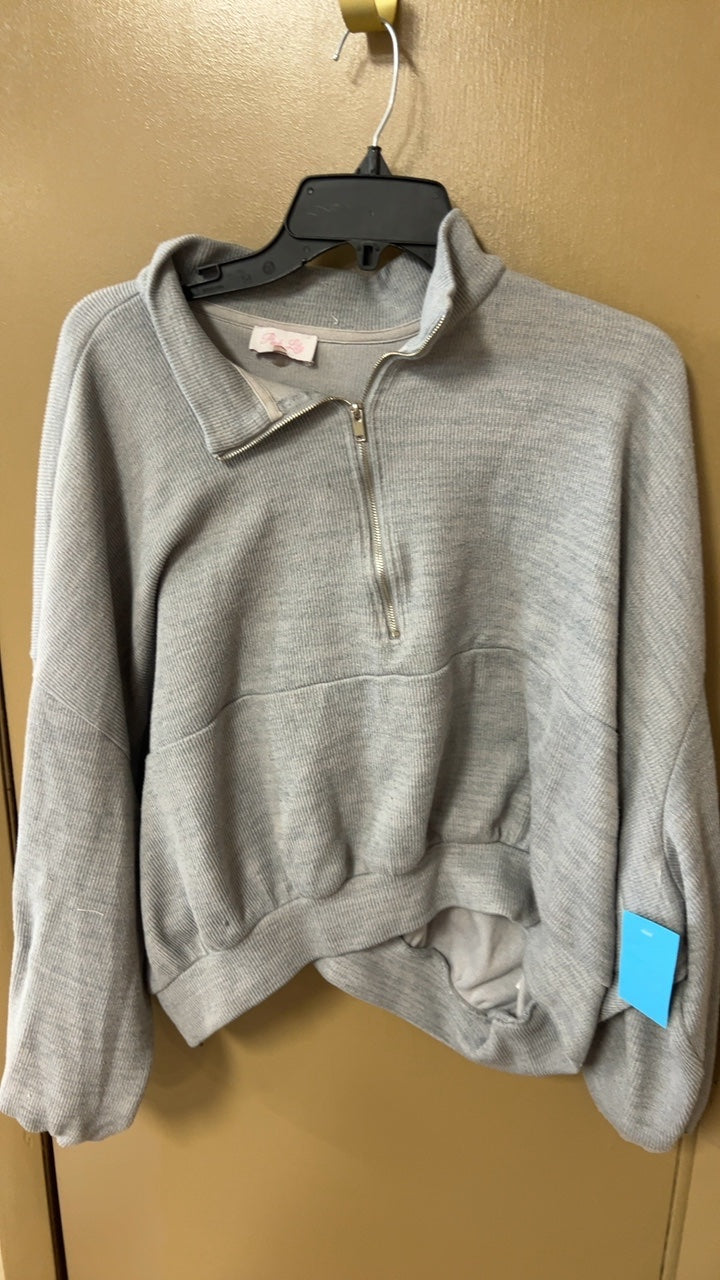 Not visible Sweatshirt Large Gray