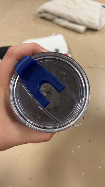 Travel Mug Blue, Green, White