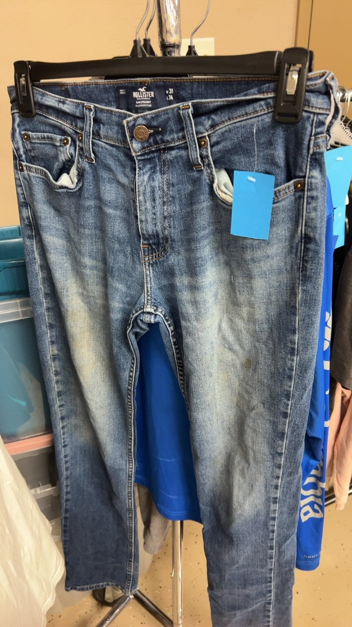 Hollister Pants mens 31x34 Blue