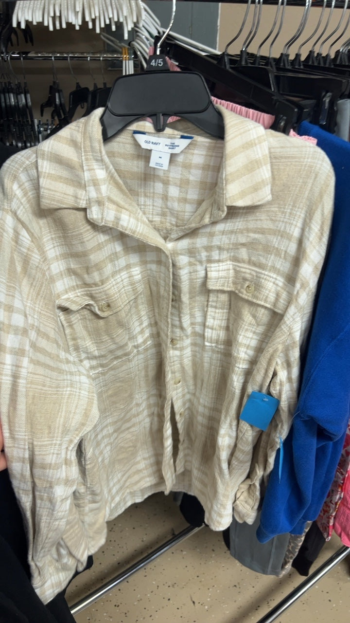 Old Navy Shirt Medium Beige