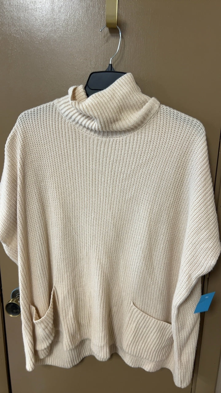 Turtleneck Sweater Large Beige