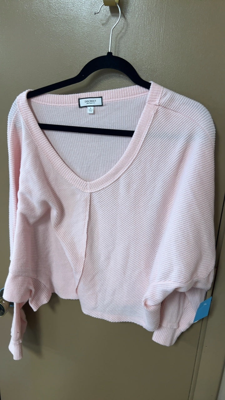 DISCREET Sweater Large Pink
