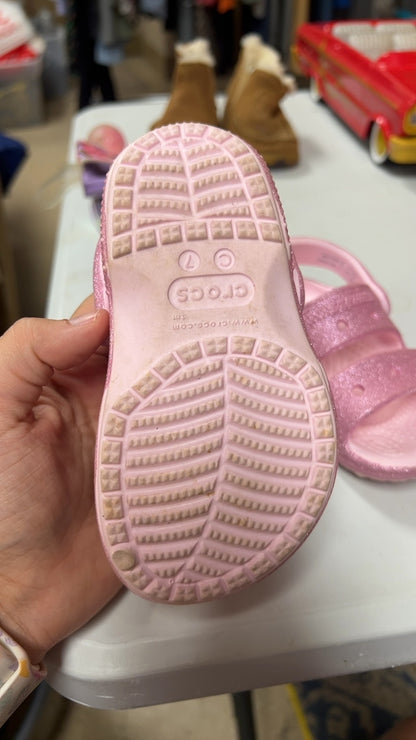 Crocs Sandals Youth 7 Pink
