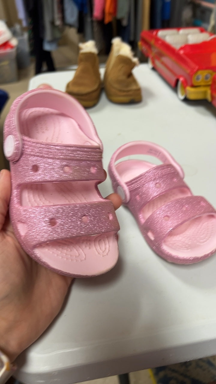Crocs Sandals Youth 7 Pink