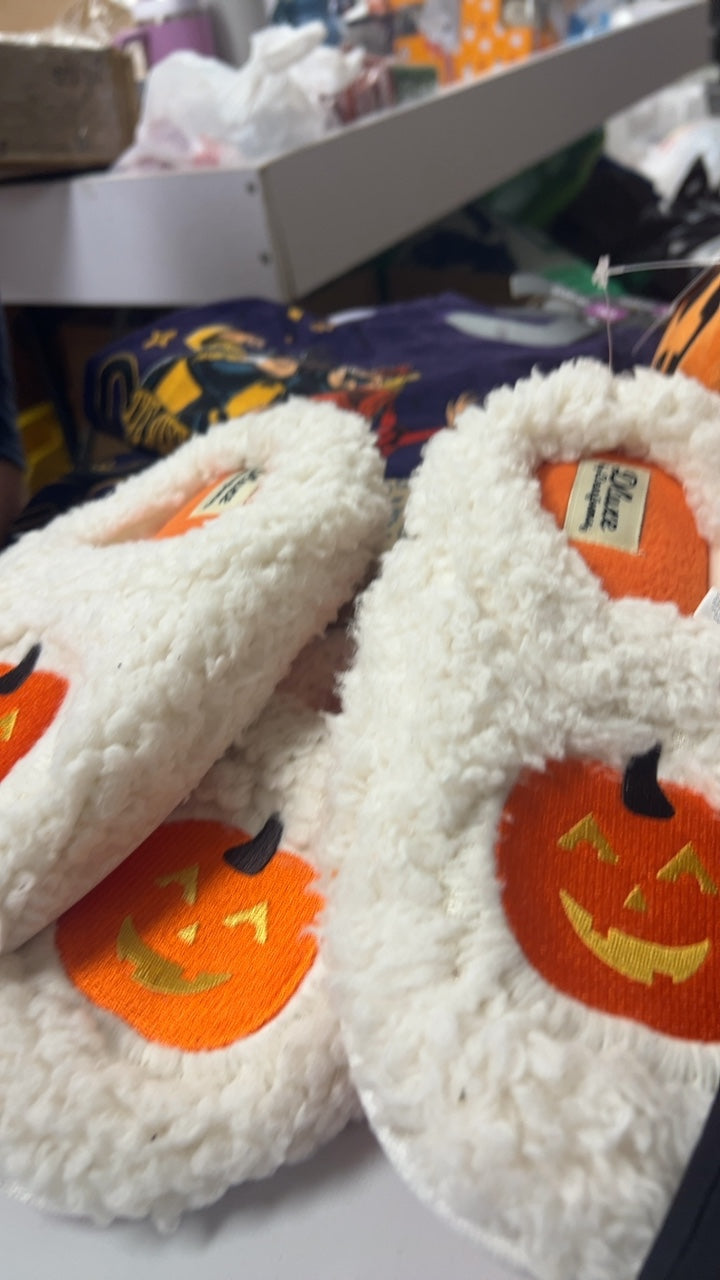 Slippers Cream/Orange