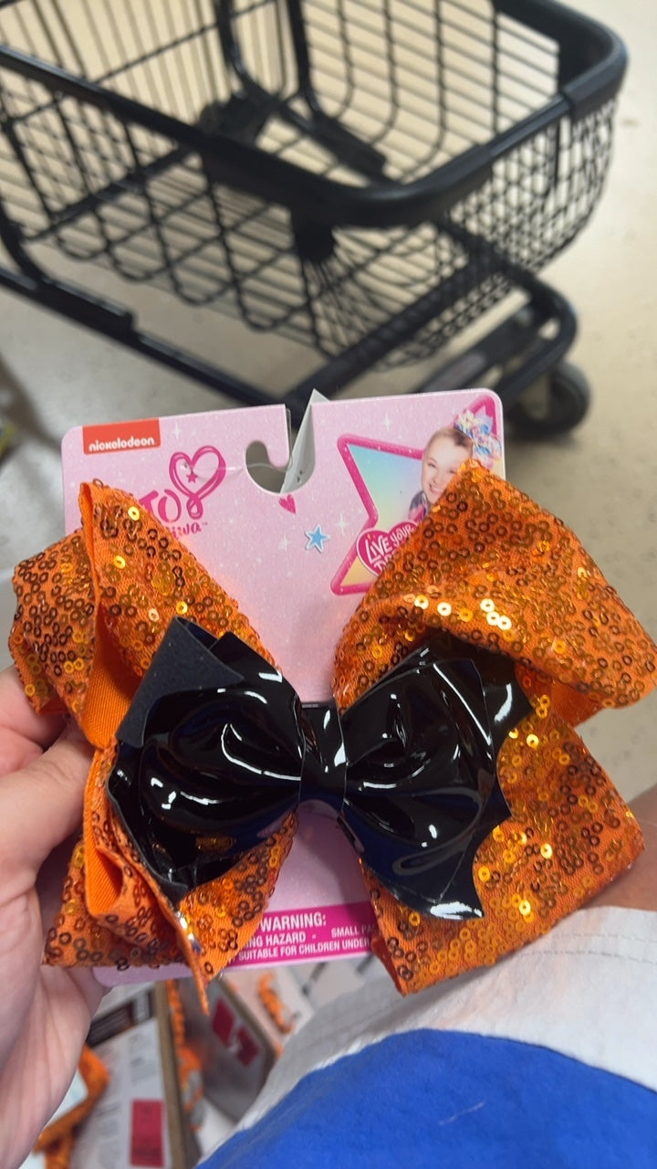 Hair Accessory Orange and Black