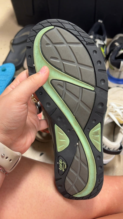 Abeb Sandals Gray/Green