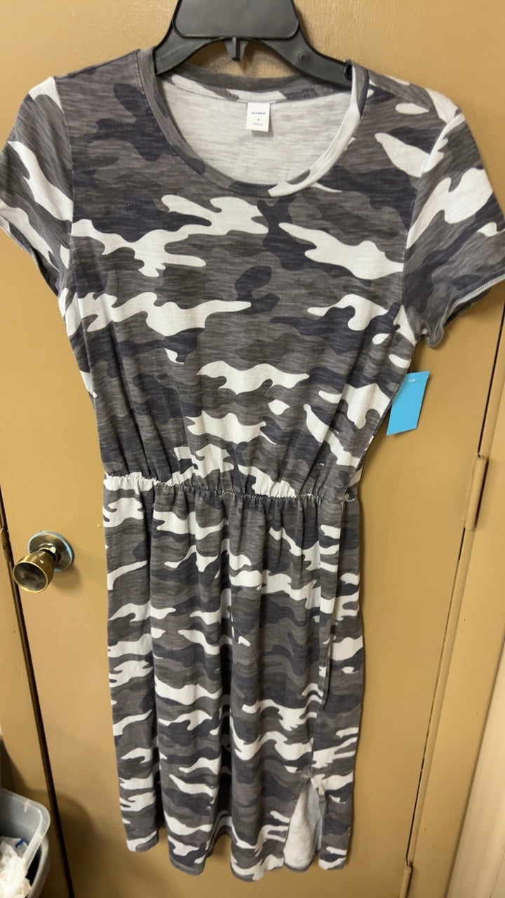 Dress Small Gray, Black, White