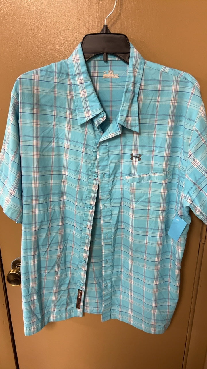 Under Armour Shirt MENS Large Light blue