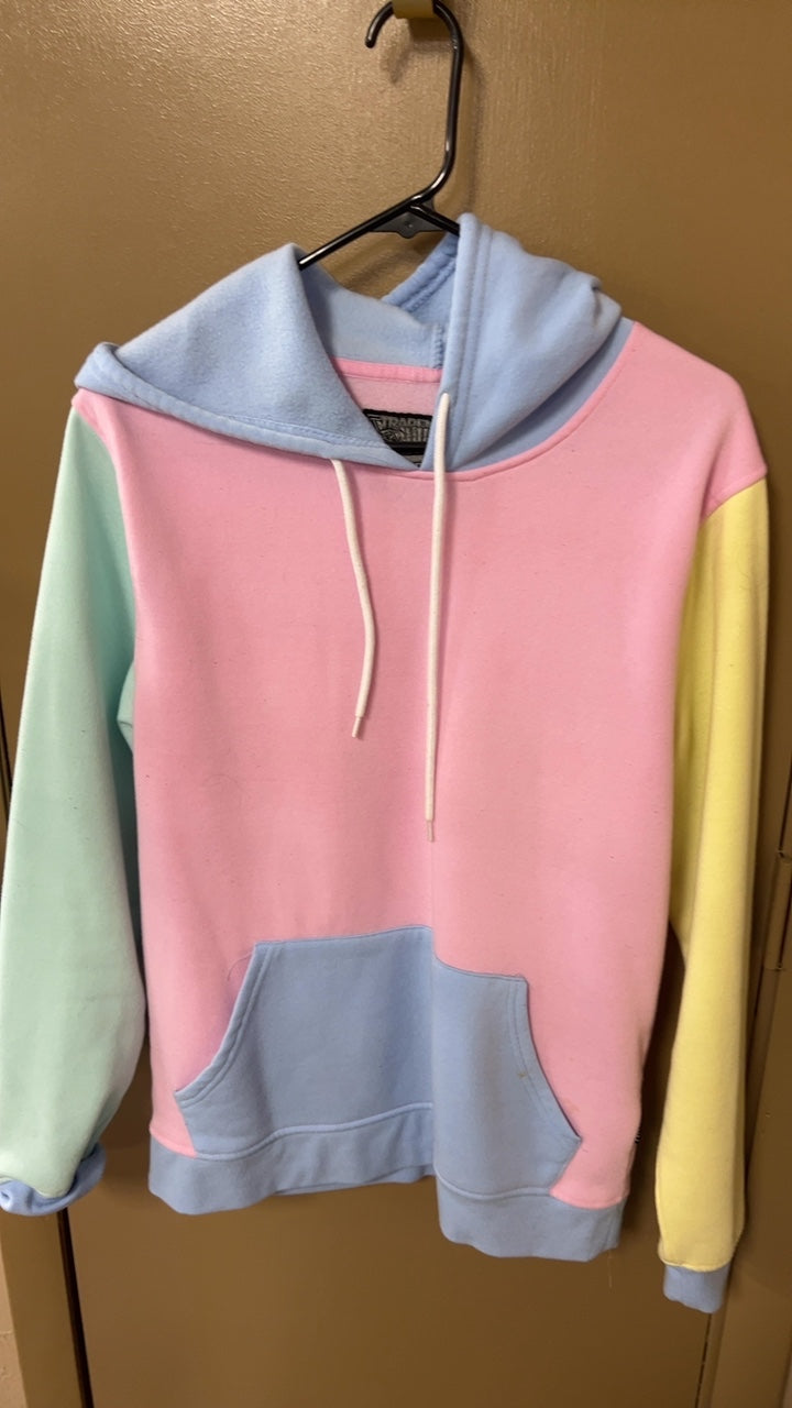 Hoodie Medium Pastel multicolor (pink, light blue, mint green, yellow)