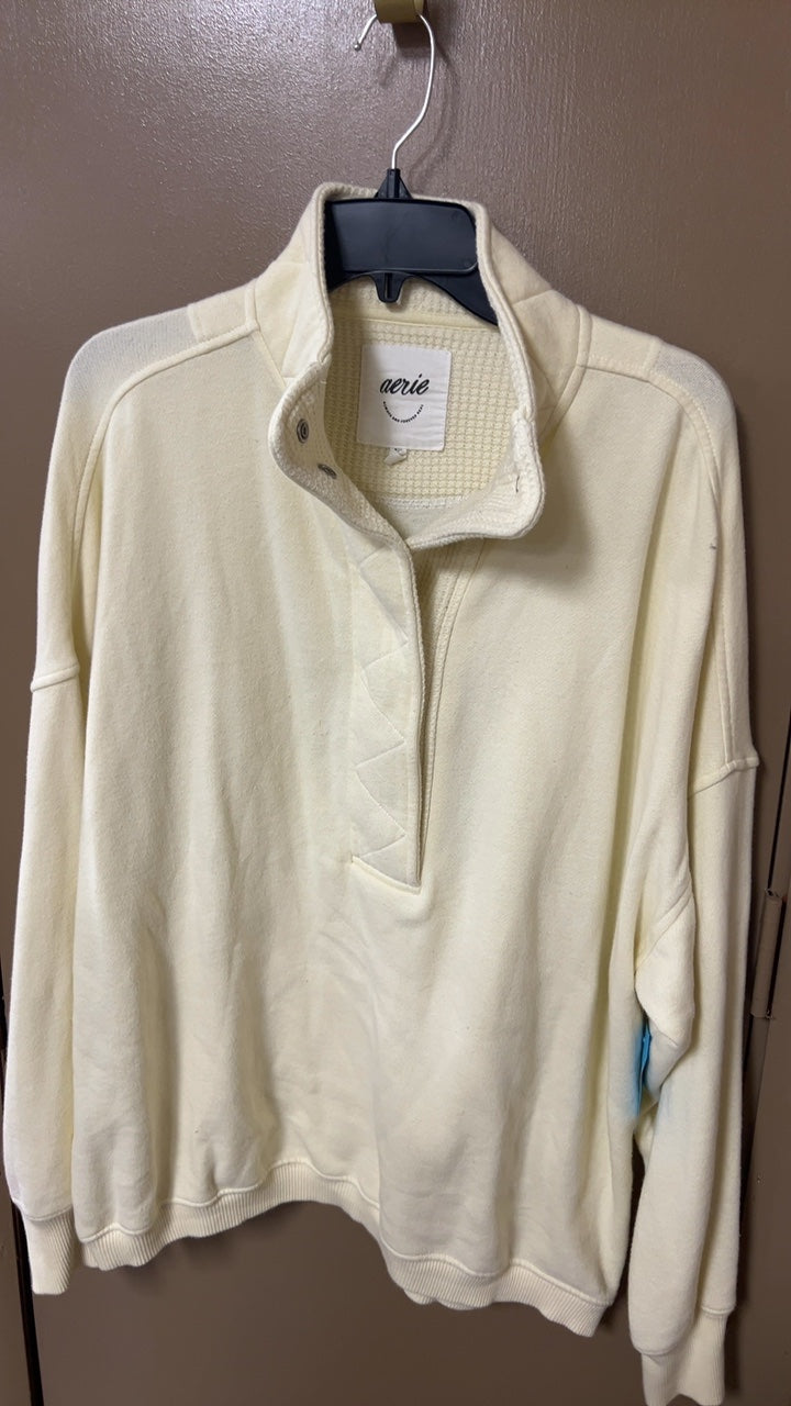 aerie Sweatshirt Small Cream/Off-white