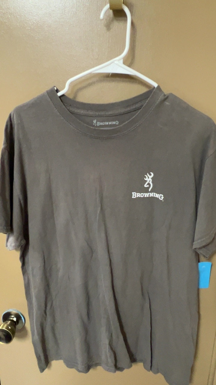 Browning T-Shirt MENS Large Gray