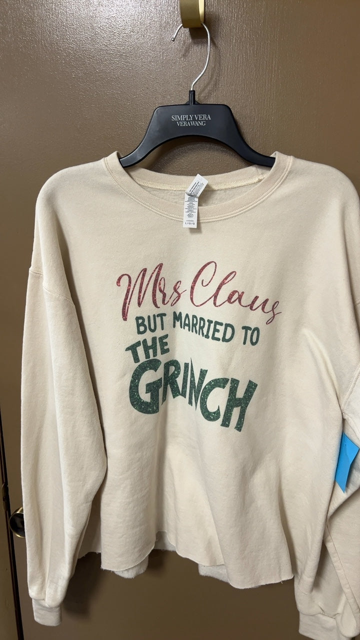 S Sweater Large Cream