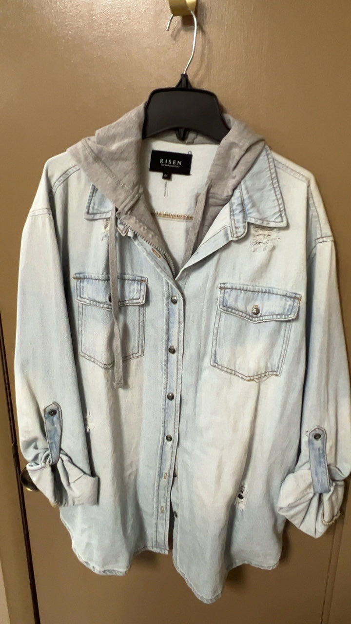 RISEN Denim Jacket Medium Light Blue