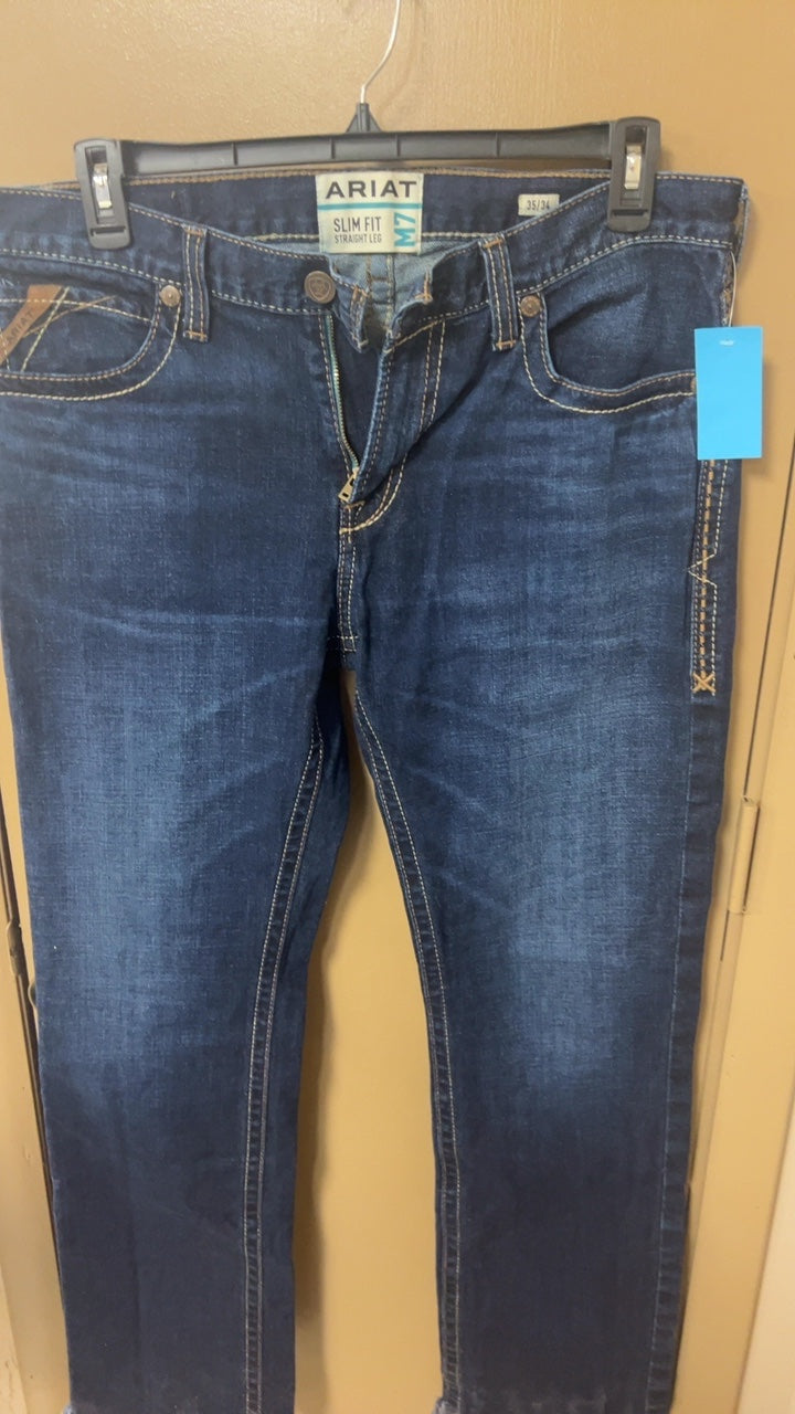 Ariat Pants Mens 35x32 Dark blue