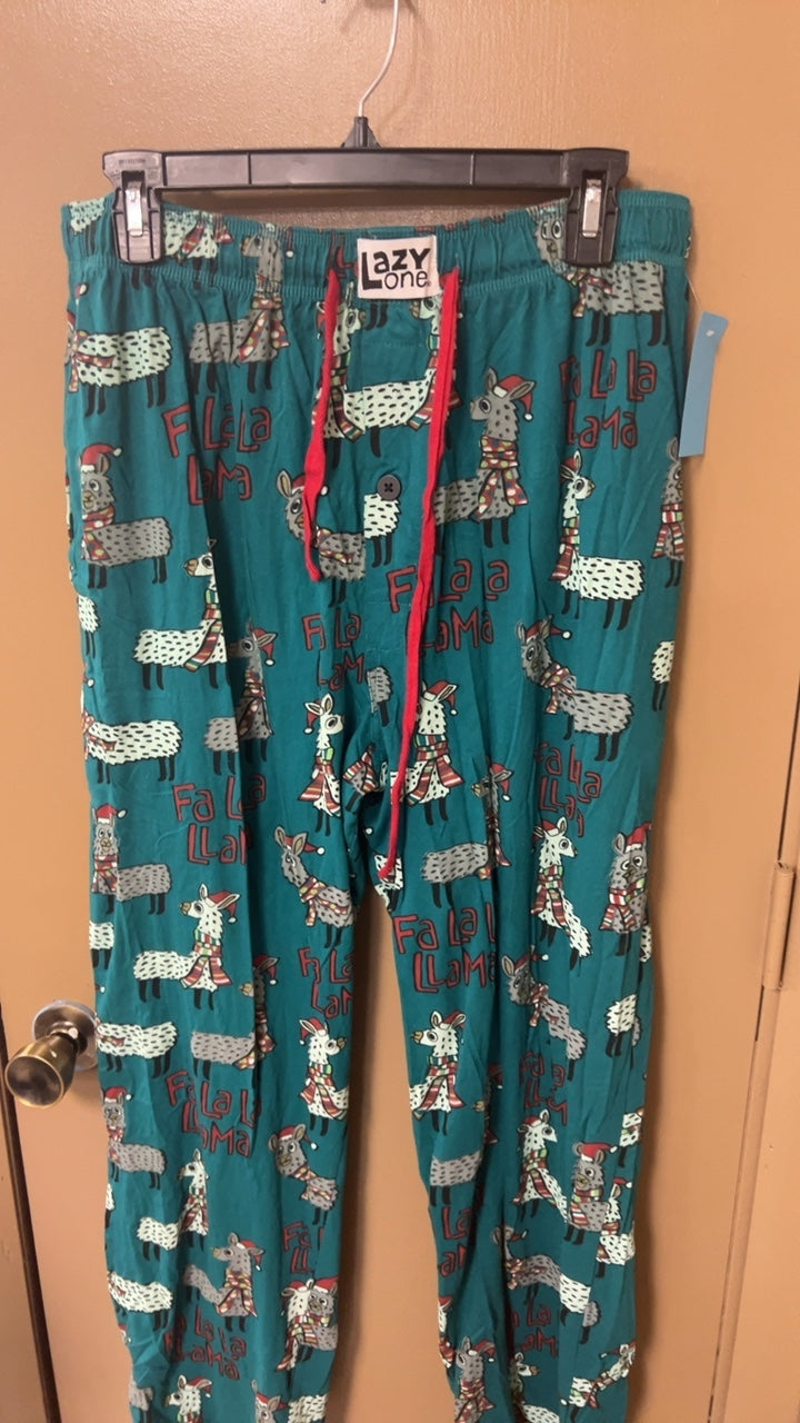 LAZY One Pajama Set Large Teal