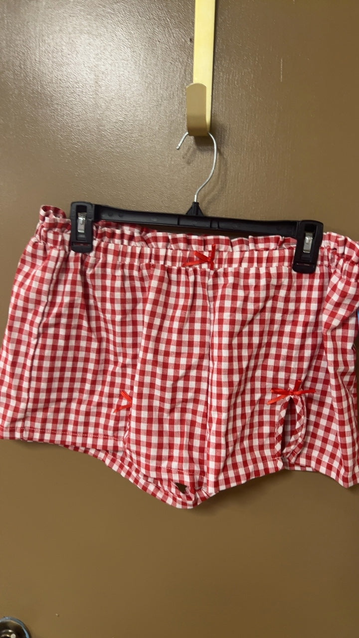 Shorts Large Red and White