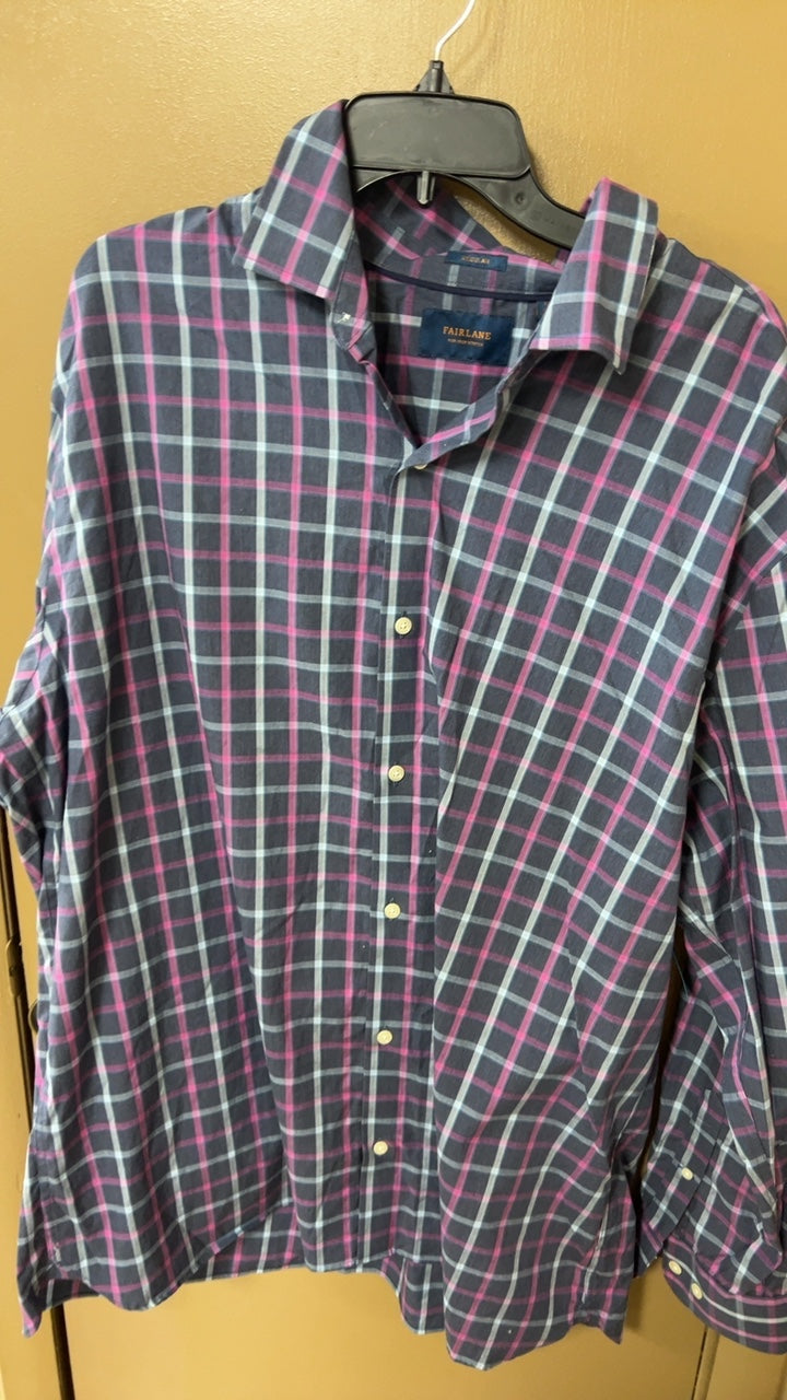FAIRLANE Shirt MENS XXL Multicolor (Pink, Gray, White)