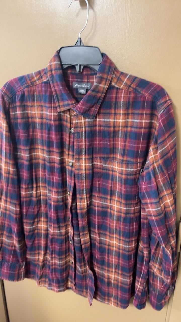 Eddie Bauer Shirt MENS Large Multicolor