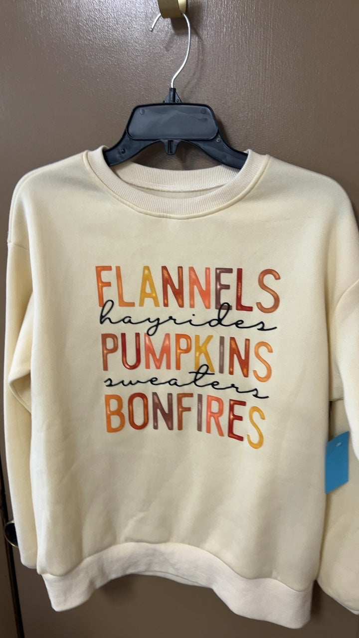 Sweatshirt Small Cream