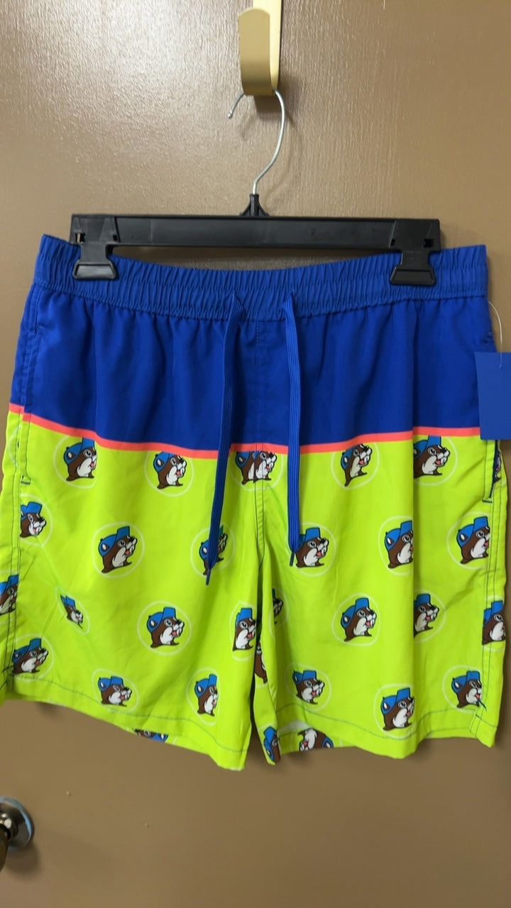 Bathing Suit MENS SMALL Neon yellow, blue, red