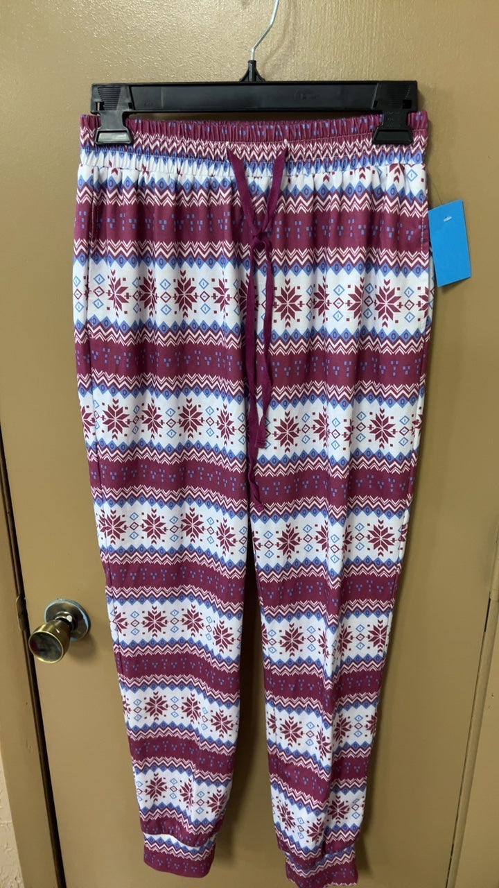 Pajama Set Small Red and white with blue accents