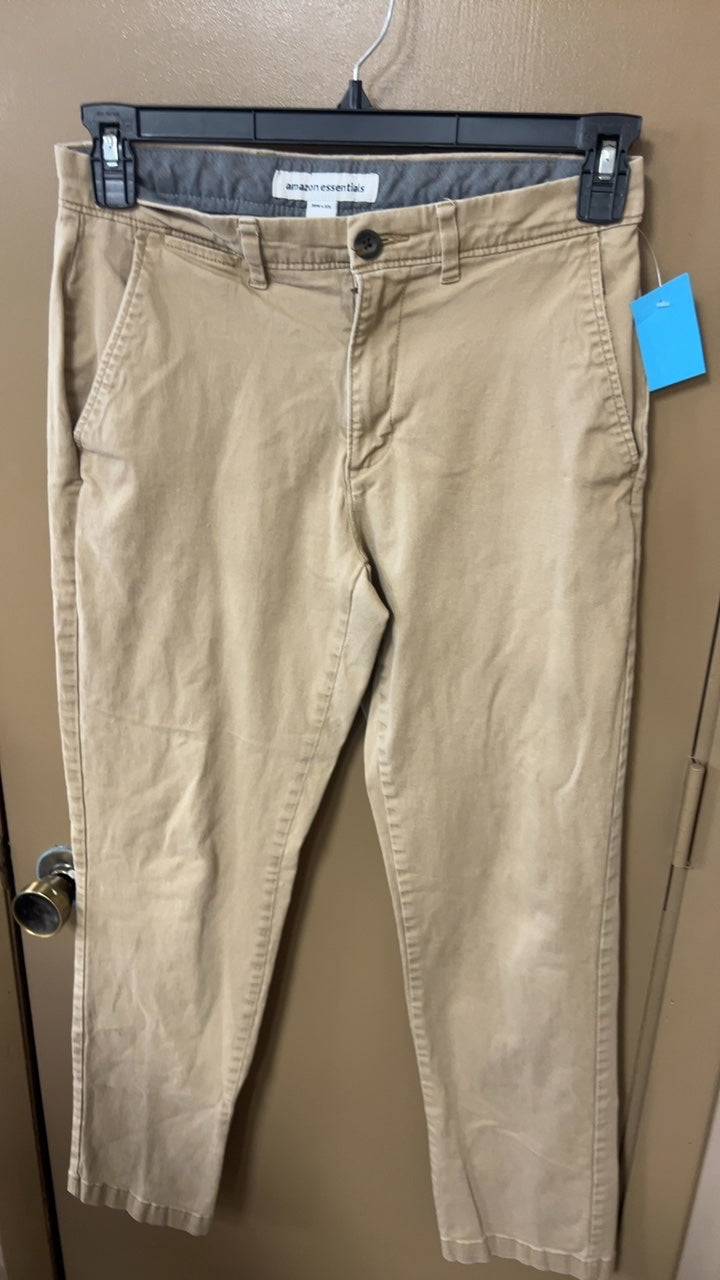 Amazon Essentials Pants Mens 30x32 Beige