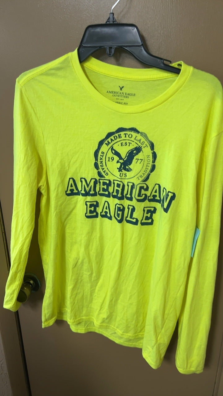 American Eagle Shirt MENS MEDIUM Yellow