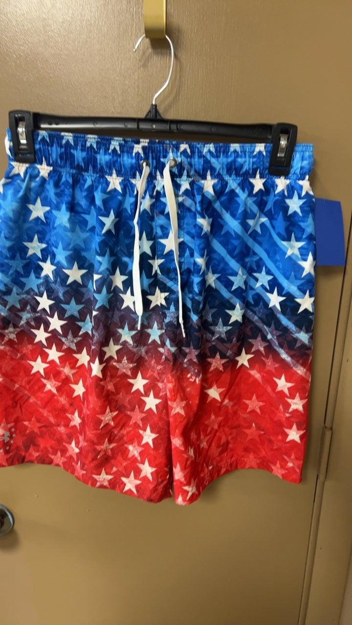 Swimwear MENS Large Red, Blue, White