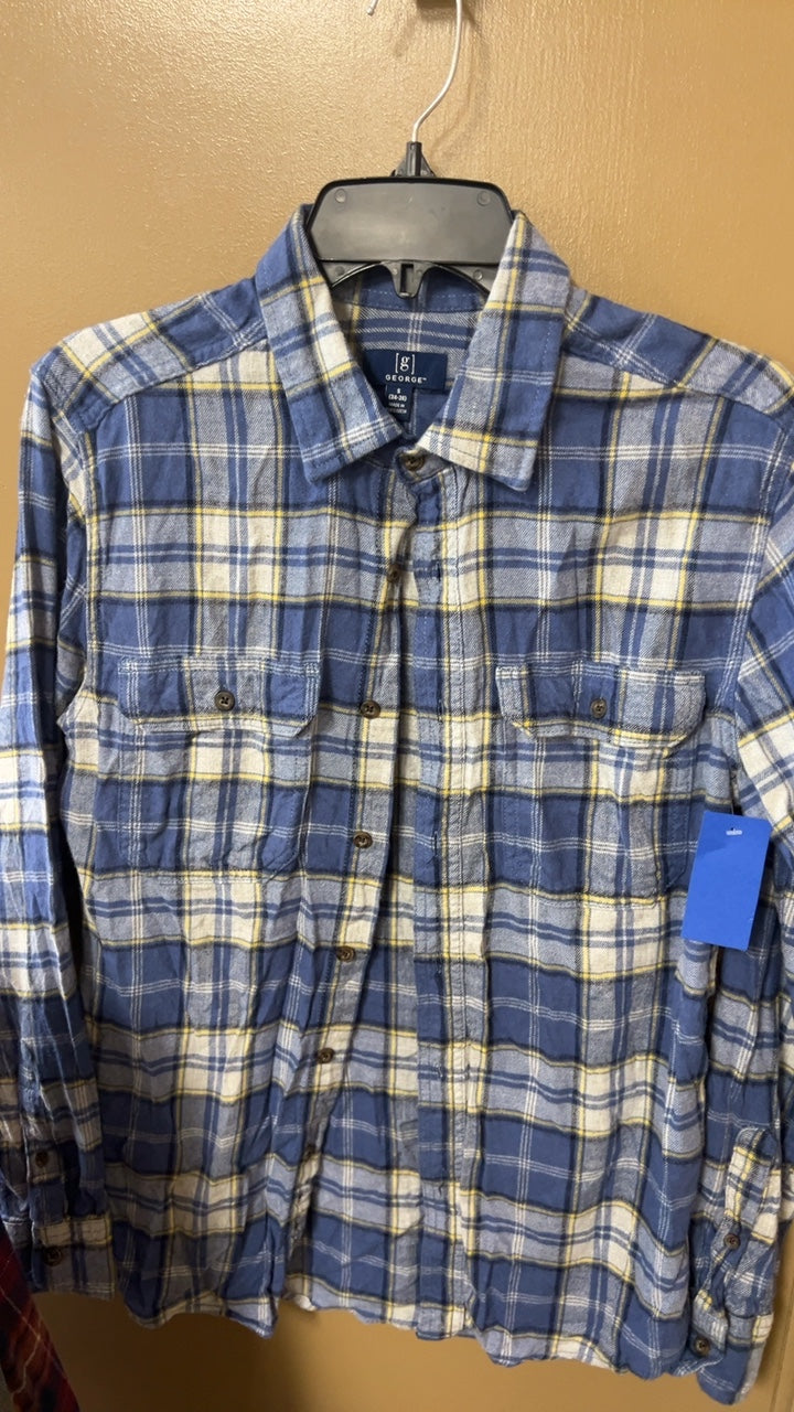 George Shirt MENS SMALL Blue, Yellow, White
