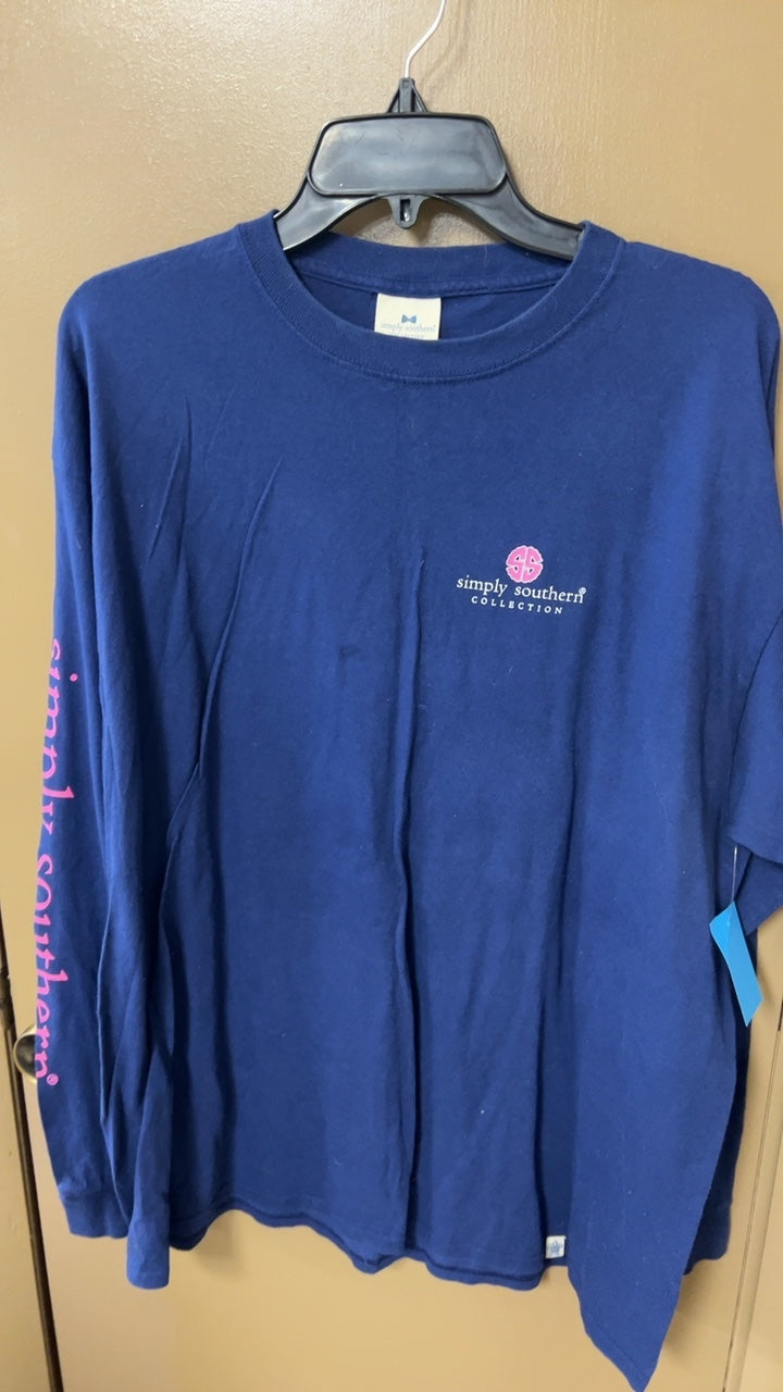 Simply Southern Sweatshirt MENS XL Blue