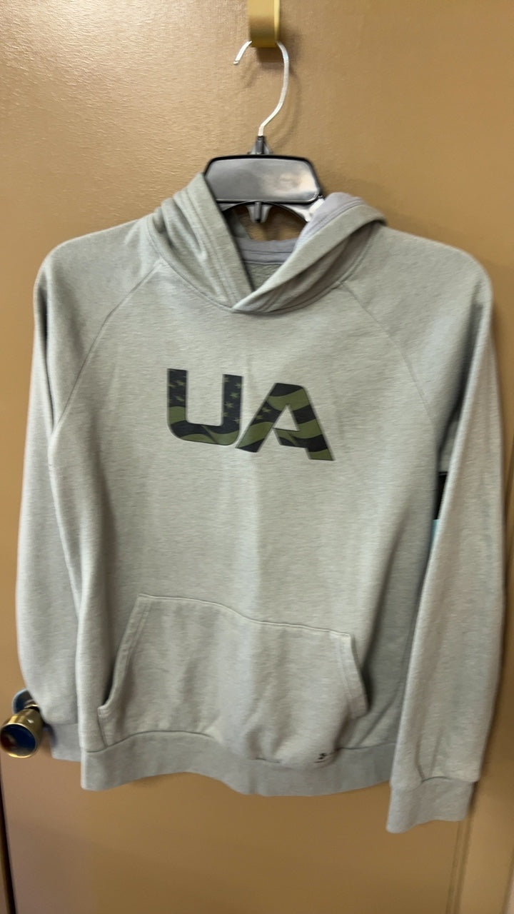 Under Armour Hoodie YOUTH Large Light Gray
