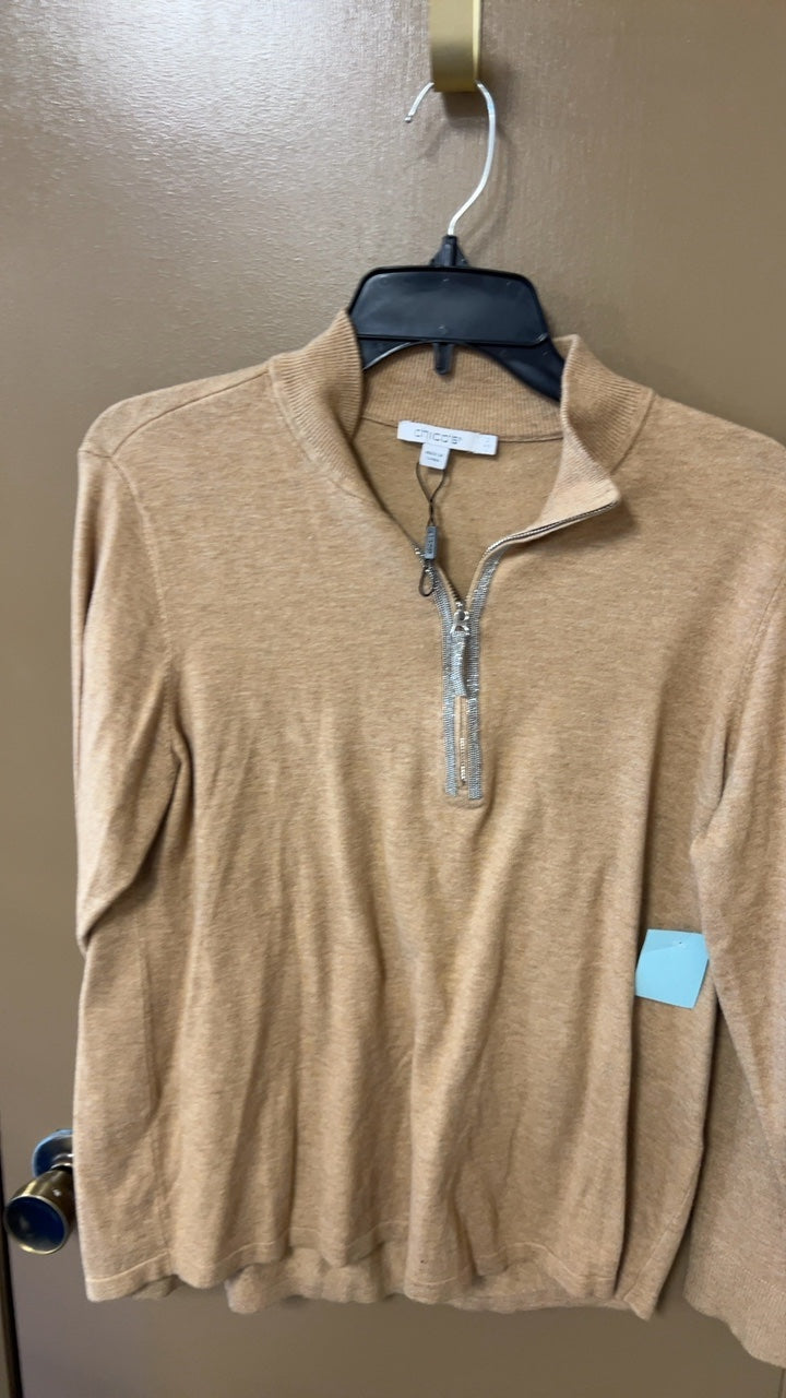 Chico’s Sweatshirt Large Beige