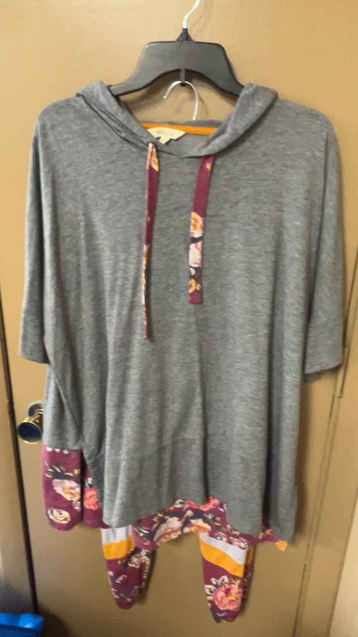 Matilda Jane 2 piece set XL Gray