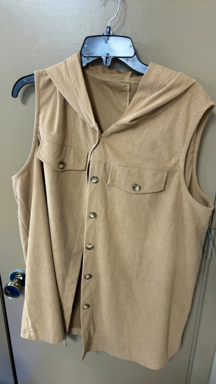 Sleeveless Shirt 2XL Beige