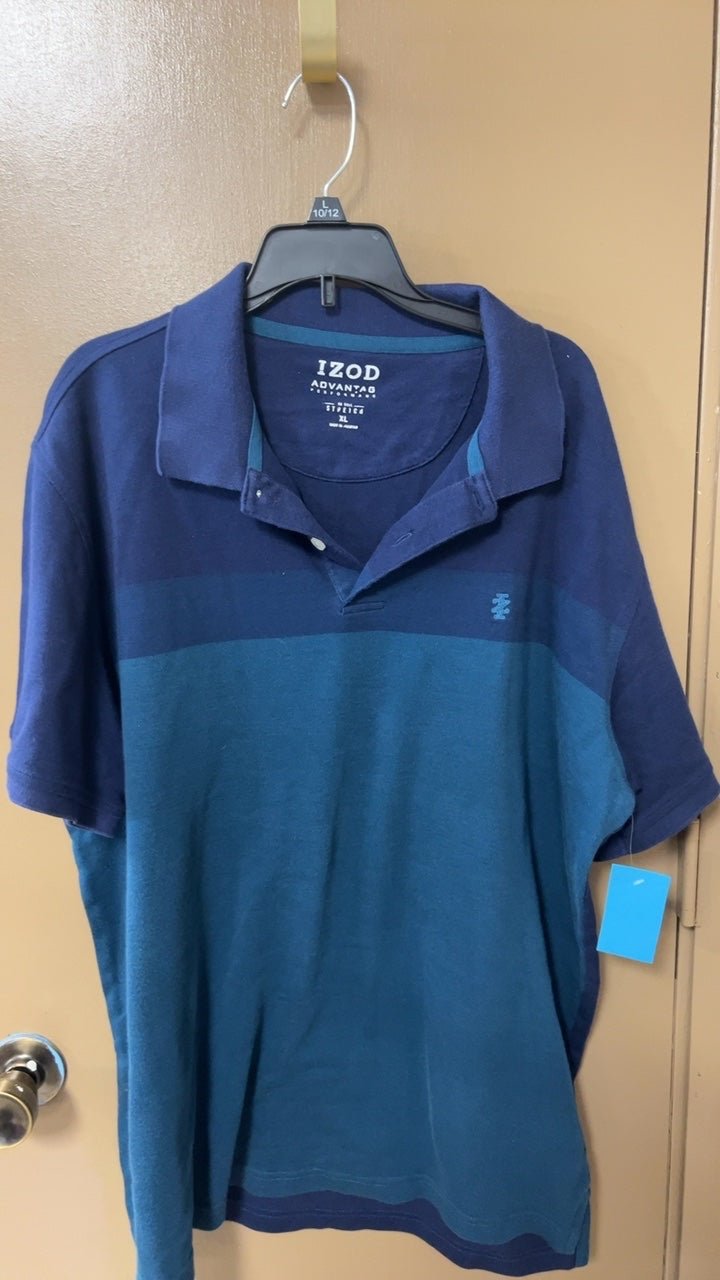 IZOD Polo Shirt MENS XL Blue